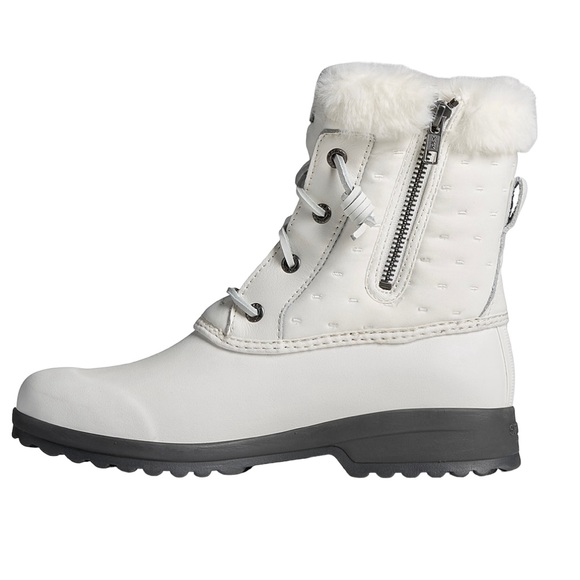 New SPERRY Maritime Shibori White Winter Snow Boots Women’s Size 11 - Picture 2 of 5